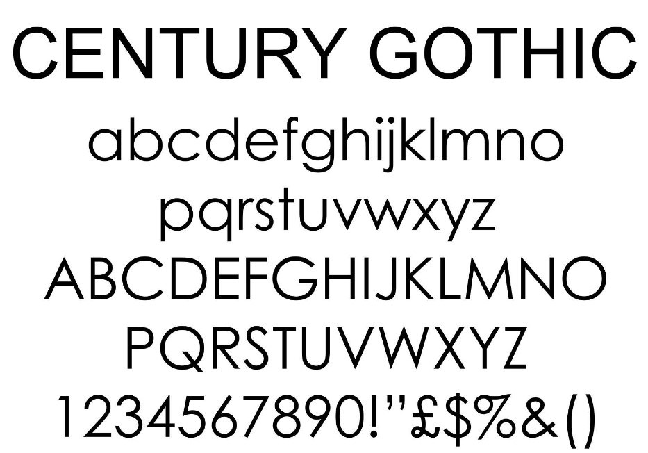 Century gothic bold font free download mac